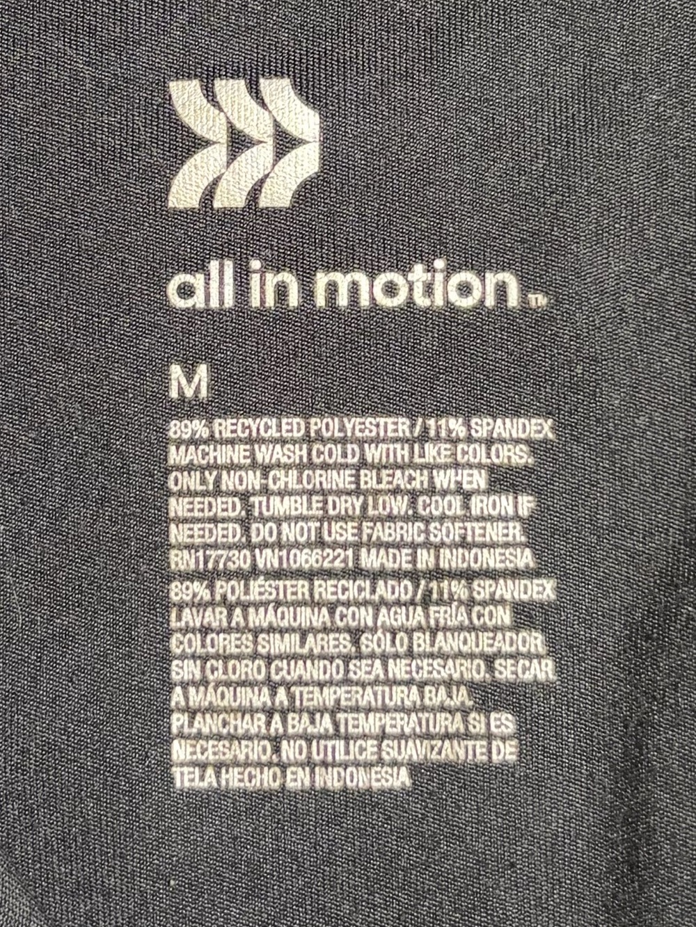 All In Motion Black Full Zip Jacket - Picture 10 of 10